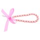 thumbnail image 2 of Collar de perlas de imitación para perros y gatos, con accesorios brillantes y lazo de cinta, joyería para cachorros, perras y gatas, color rosa, 2 of 5