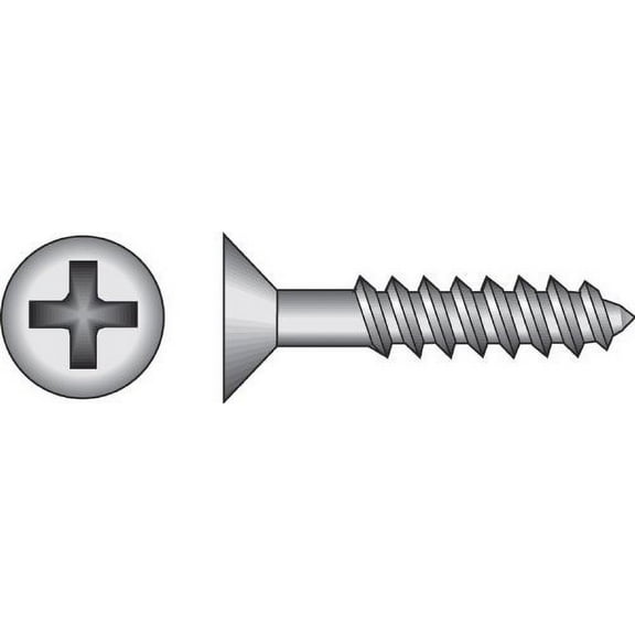 Hillman Cabinet Screws No. 8 X 2 " Phillips Flat Head 100 / Box