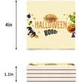 thumbnail image 3 of FMSHPON Happy Halloween Set of 4 Coaster for Drinks, Absorbent Ceramic Stone Coasters Cup Mat with Cork Base for Home Kitchen Room Coffee Table Bar Decor, 3 of 4