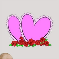 Wallhogs Valentines Hearts Cutout Wall Decal
