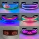 thumbnail image 4 of Bluetooth 4.0 RGB programable, gafas LED iluminadas a todo color, recargable por USB, 4 of 5