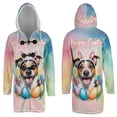thumbnail image 3 of Happy Easter Jack Russell Terrier with Bunny Ear Headband and Flowers All Over Print 3D Hooded Duffle Toggle Coat Parson Jack Dog Lover - 13001, 3 of 6
