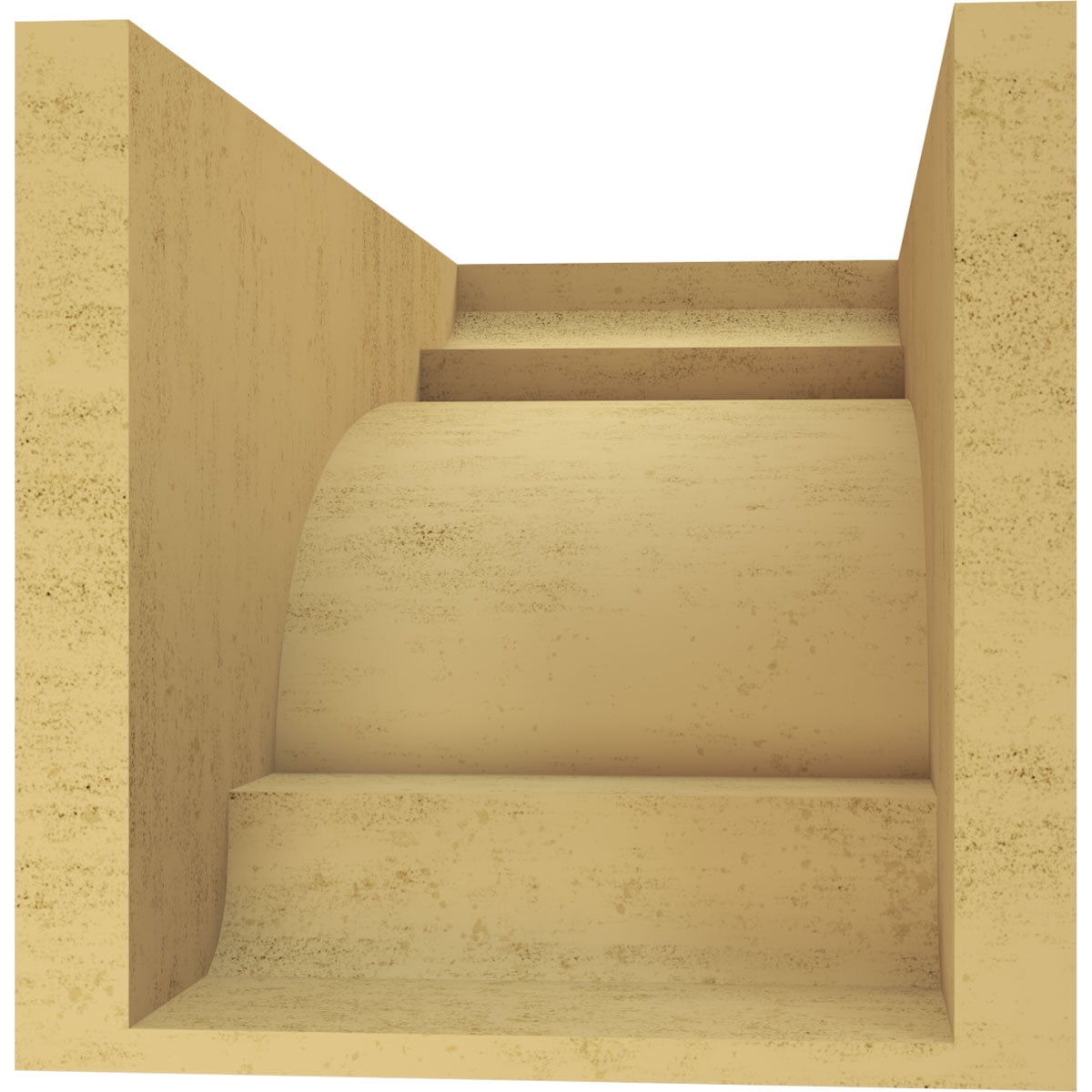 9"W x 18"D x 9"H Wide New Brighton Rough Cedar Woodgrain TimberThane Corbel, Primed Tan