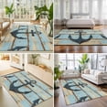 thumbnail image 4 of Area Rugs 5'x7', Nautical Anchor Carpet Runner Indoor Outdoor Rugs Home Decor Aesthetic, Vintage Blue Brown Wooden Coastal Non Slip Mats Washable Accent Rug for Living Room Bedroom, 4 of 8