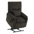 thumbnail image 3 of CHITA Power Lift Recliner for Adults, Lift Chairs with Heat & Massage for Elderly with Lumbar Support Side Pocket & USB Charge Port for Living Room Bedroom, Fabric, Dark Brown, 3 of 17