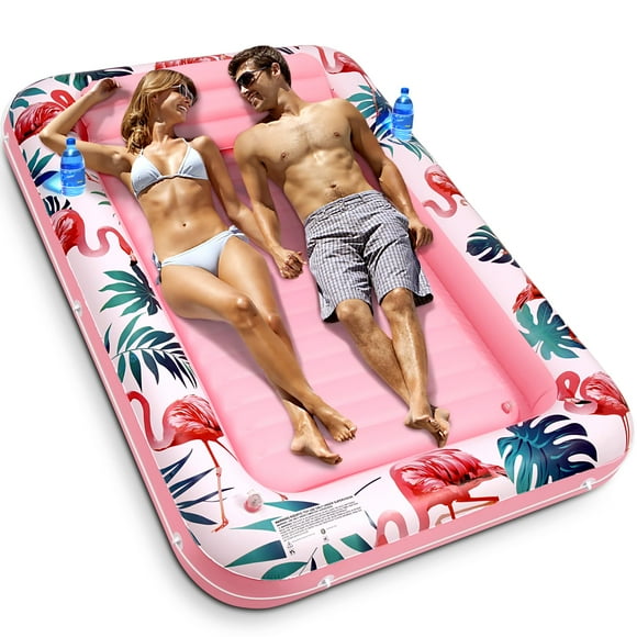 Tumbona inflable para bronceado PANADAJOY Flamingo para adultos