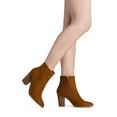 thumbnail image 5 of Dream Pairs Women's Fashion Chunky Block Heel Ankle Boots Party Work Ankle Boots ANITA TAN/SUEDE Size 6.5, 5 of 5