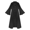 thumbnail image 5 of Linjinx Women's Clergy Robe Flared Sleeves Clergy Gown Elegant Liturgical Church Clergy Dress Black XXL, 5 of 7