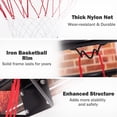 thumbnail image 5 of YYAo Basketball Hoop, Basketball System, Wall Mounted Fan Backboard with Basketball Hoop and 2 Nets, 5 of 11