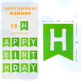 thumbnail image 2 of Banner de cumpleaños Hirbisnis verde como telón de fondo colgante, 13 unidades, 2 of 8
