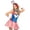 Multicolor, variant on Leg Avenue Women's 4PC Yankee Doodle Darlin' July 4th America Costume