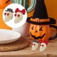 thumbnail image 3 of KAKOWELY 1 par de calaveras de Halloween para novia y novio, modelo de cabeza de calavera de simulación de escritorio, 3 of 4