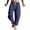 Navy-2, variant on Stamzod Cotton and Linen Pants Women Spring Solid Color Elastic Waist Straight Work Pants with Drawstring Casual Loose Vacation Beach Pants for Women Black XXXXL