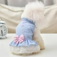 thumbnail image 2 of FNNMNNR Summer Dog Dresses Girl Puppy Cat Plaid Princess Dress Party Birthday Pet Vest Clothes for Small Medium Dogs, 2 of 8