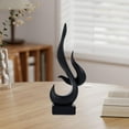thumbnail image 6 of CoudarTitie Abstract Sculpture Aesthetic Collection Creative Flame Statue Resin Figurine for Black, 6 of 9