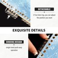 thumbnail image 4 of Wirebound Notebook Hardcover Spiral Notebooks Delicate Snowflakes Patter, 60 Pages, 80 GSM, 5.7 x 8.3in, 4 of 7