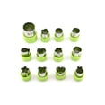 thumbnail image 1 of Bewildely 12 piezas de suministros de moldes para cortar, molde de émbolo de cocina, troquel para hacer Fondant DIY multiusos para hacer Type2 NO2, 1 of 6