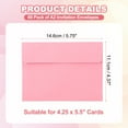 thumbnail image 2 of Uxcell 60ack A2 Envelopes, Self Seal Rose Invitation Envelopes for Postcard Wedding Cards, 2 of 6