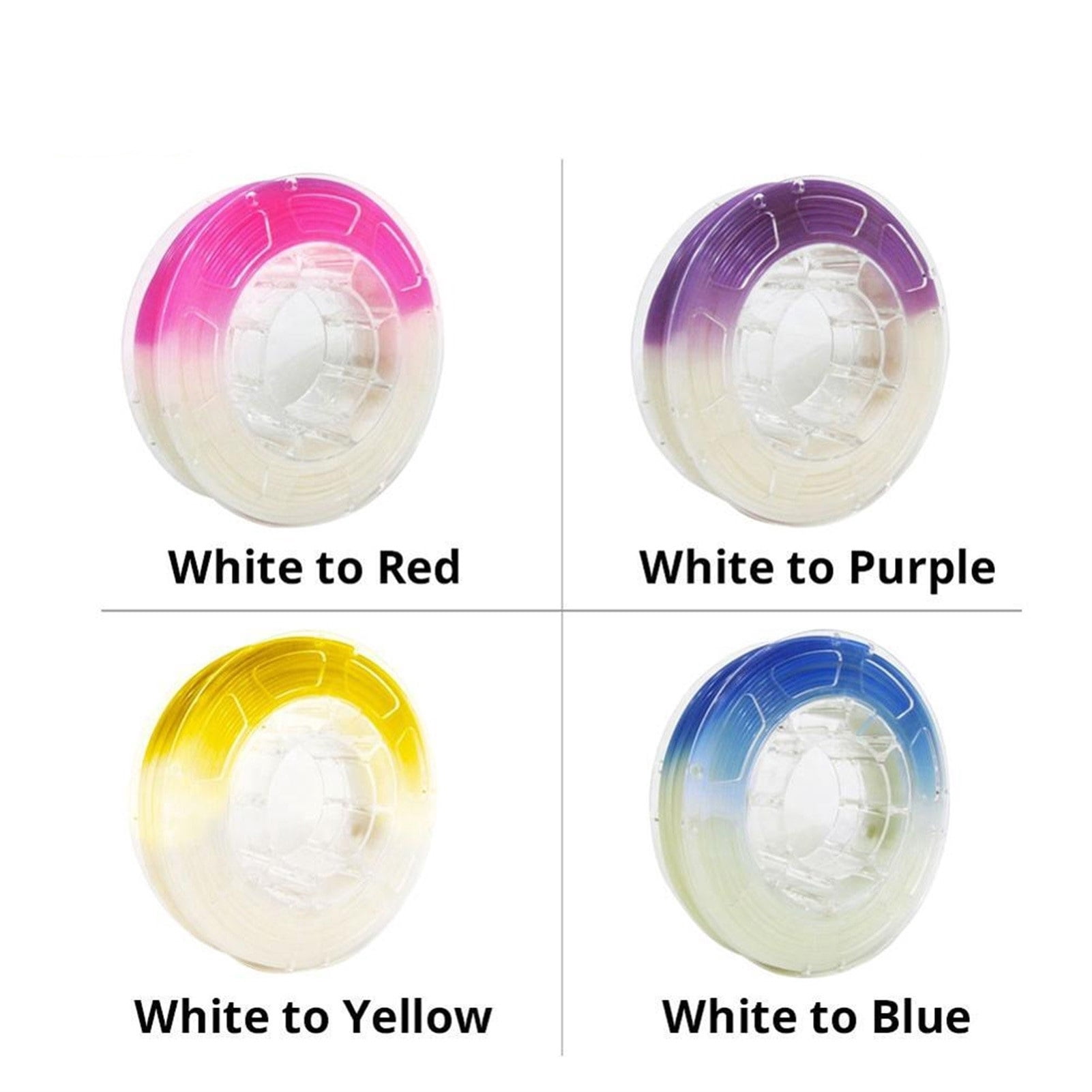 PLA Light Change Color 3D Printer Filament, Dimensional Accuracy +/- 0.05mm, PLA 1KG Spool, PLA 1.75mm for 3D Printer