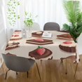thumbnail image 3 of Yayeee Tablecloths 60" x 60" Rectangle Wrinkle Resistant Party Table Cover, Cute Chocolate Cakes, 3 of 8
