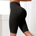 thumbnail image 5 of Yoga Shorts for Women 3D Anti Cellulite Leggings Slim Move Cellulite Leggings Push-Up Sculpting Yoga Fitness Pants Workout Shorts with Pockets Black XL, 5 of 7
