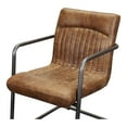 thumbnail image 4 of Moe's Home Collection Ansel Arm Chair Grazed Brown Leather-Set Of Two, 4 of 5