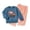 Blue, variant on YDFCWXW Baby 2Pcs Outfits Long Sleeve Ball Cart Embroidery Sweatshirt Pants Set Clothes (Blue, 3-4 Years)