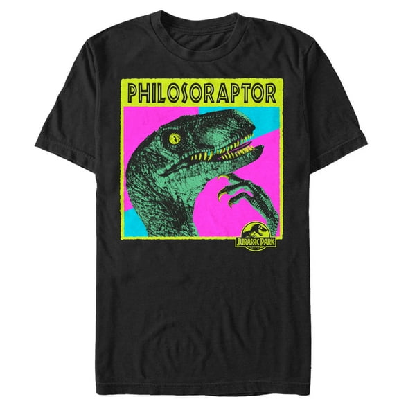 Men's Jurassic Park Philosoraptor Graphic Tee Black Medium