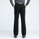 thumbnail image 4 of Pantalones largos de pana lisa con botones y cremallera para hombre, cintura alta, bolsillos, pantalones largos de poliéster., 4 of 5