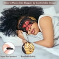 thumbnail image 3 of Antifaz para dormir con auriculares Bluetooth, auriculares florales para dormir, diadema Bluetooth para dormir, antifaz para dormir de lado, el mejor regalo y artículos esenciales para viaje., 3 of 4