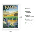 thumbnail image 2 of Madera (San Joaquin Valley) Wineries - California Vineyards Wine Country Art by Kerne Erickson - Master Art Print (Unframed) 12in x 18in, 2 of 4