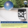 thumbnail image 5 of Paquete de 4 luces solares de pared para exteriores – Luces solares para valla – Luces solares LED impermeables para jardín para valla, patio, puerta de entrada, escaleras, patio y entrada en blanco c, 5 of 5