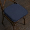 thumbnail image 2 of Charlotte Jacquard Cover Memory Foam Chair Pads 6 Pack Navy, 2 of 6