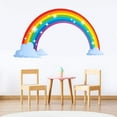 thumbnail image 1 of Fiudx Calcomanías de Pared de Arcoíris, Pegatinas de Pvc Extraíbles, Mural de Arcoíris Vibrante, Fácil de Despegar y Pegar, Decoración de Pared Brillante, Decoración para Sala de Estar, Dormitorio, H, 1 of 6