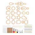 thumbnail image 1 of Abbracc 142 Pieces Cutter for Clay Earrings 30 Jump Rings Clay Earring Cutter 30 Orange 142pcs, 1 of 5