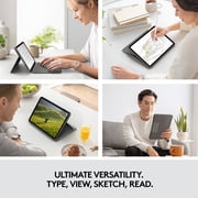 Logitech Folio Touch Keyboard/Cover Case (Folio) Apple, Logitech iPad Air (4th Generation) Tablet - Oxford Gray - Scuff Resistant, Scratch Resistant, Spill Resistant - Woven Fabric - 10.1 Height