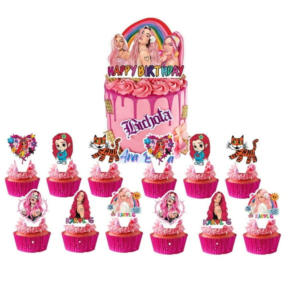 Manana Sera Bonito KAROL G Cake Topper CupcakeS Set Birthday Party Supplies Decoration Decor Kit