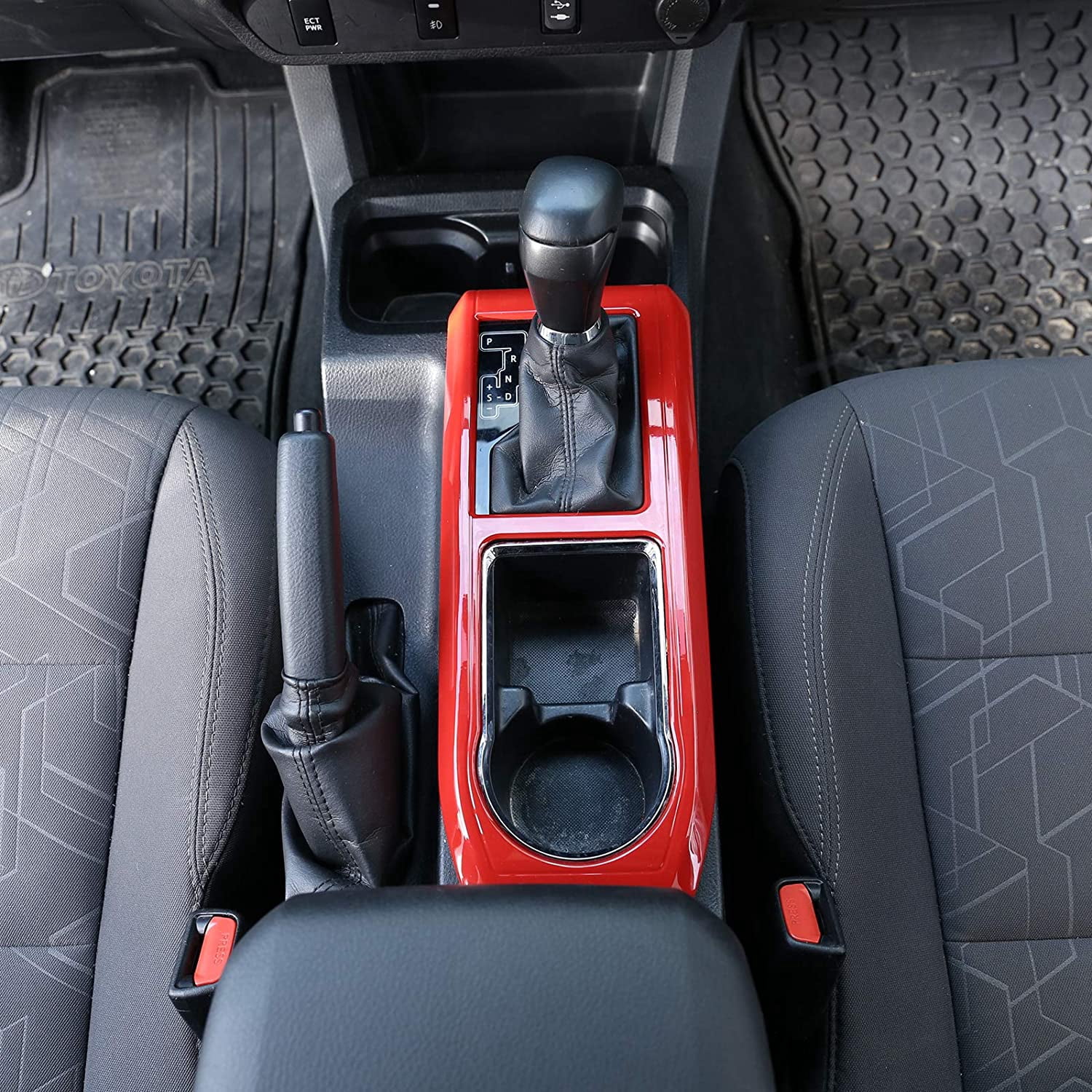 TINKI Car Control Gears Panel Protective Cover molding Trims Stickers for Toyota Tacoma 2016 2017 2018 2019 2020 2021 2022 Accessories