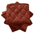 thumbnail image 5 of Home Soft Things Quilted Micromink 4 Piece Throw Pillow Cover Set - Rooibos Tea - 20" x 20", 5 of 5
