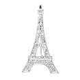 thumbnail image 1 of 1 broche con diseño de torre novedoso con diamantes de imitación, joyería de regalo., 1 of 9