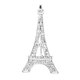 thumbnail image 1 of 1 broche novedoso con diseño de la Torre Eiffel y diamantes de imitación, ideal para regalo., 1 of 9