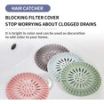 thumbnail image 3 of Paquete de 4 trampas de silicona para el cabello, protectores de drenaje para ducha con tapón de TPR, fácil instalación y limpieza de la cubierta de drenaje para baño, bañera, cocina, 3 of 8
