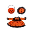 thumbnail image 6 of Porch Goose Halloween Outfit Wizard Witch Yard Statue Costume Dress & Hat | Classic Witchy Halloween Aesthetic, Pumpkin Pattern, Secure Fit for Garden Statues, Durable Spooky Halloween Decor, 6 of 6
