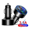 thumbnail image 3 of Cargador USB para coche dispositivo de carga rápida de 2 4 puertos, 3 of 9