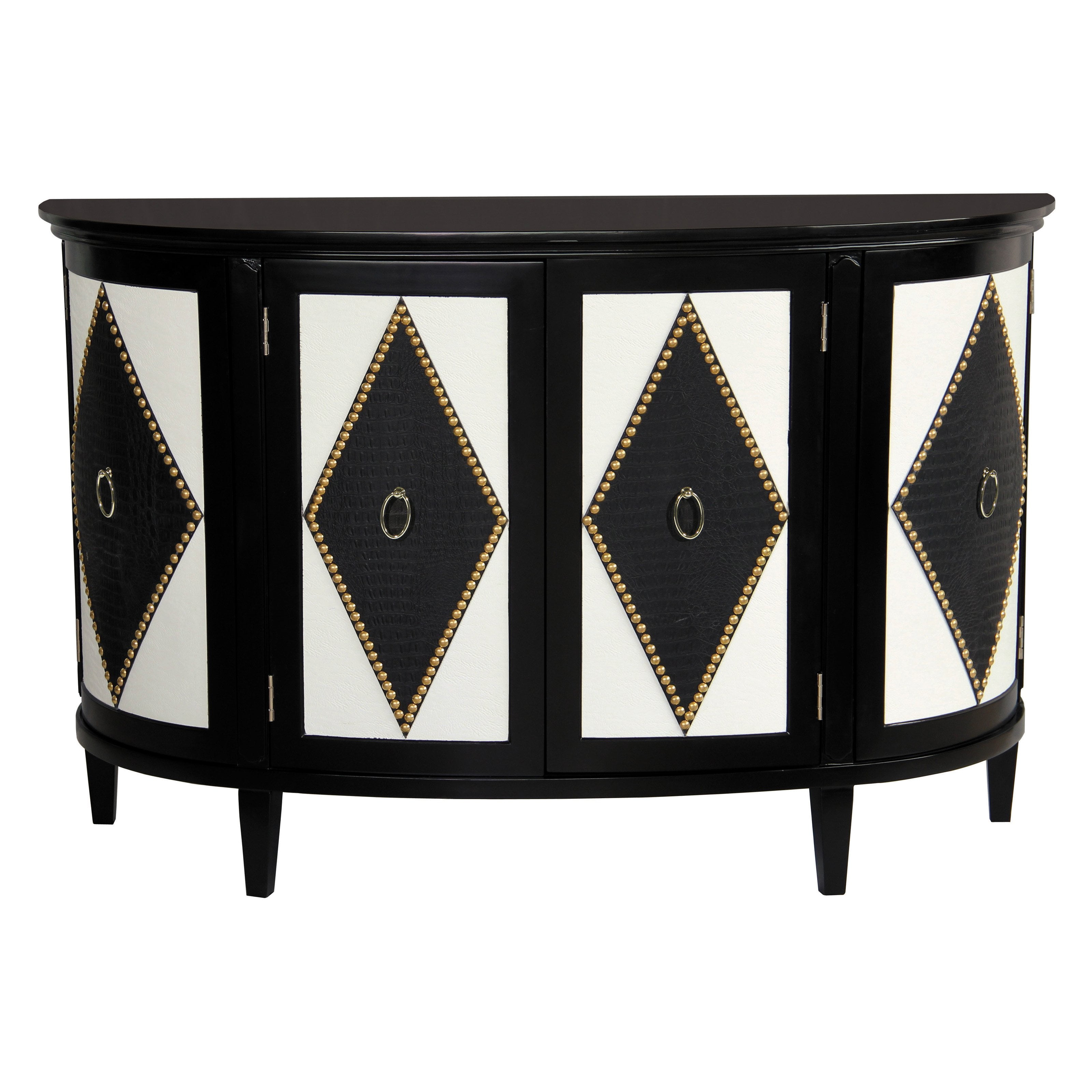 Pulaski Harlequin Half Round Accent Chest Walmart Com