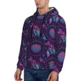 thumbnail image 2 of KLL Purple Dreamcatcher1 Print Mens Hoodie Long Sleeve Casual Pullover Hooded Sweatshirt Fashion Drawstring Hoodies with Pocket-XX-Large, 2 of 6