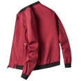 thumbnail image 4 of M-4TG Veste Homme Automne Fine Manches Longues Uniforme de Baseball Coupe-Vent Veste de Cyclisme Fermeture Éclair Décontractée, 4 of 4