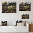 thumbnail image 4 of Designart "Serenity of Snowdrops in a Floral Setting I" Floral Print on Natural Pine Wood, 4 of 5