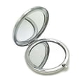 thumbnail image 4 of Miroir de Maquillage de Poche à Ouverture Instantanée Double Face, Boîtier Rond en Métal Uni Portable Lubelski, 4 of 7