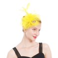 thumbnail image 4 of Sombrero Fascinador Litter Star con Plumas para Té y Bodas, 4 of 9
